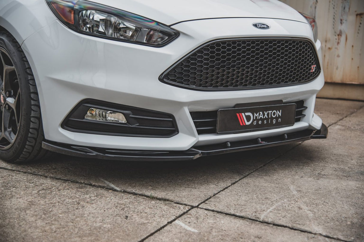 Maxton Design Front Splitter V5 Ford Focus ST MK3 Facelift 14-18