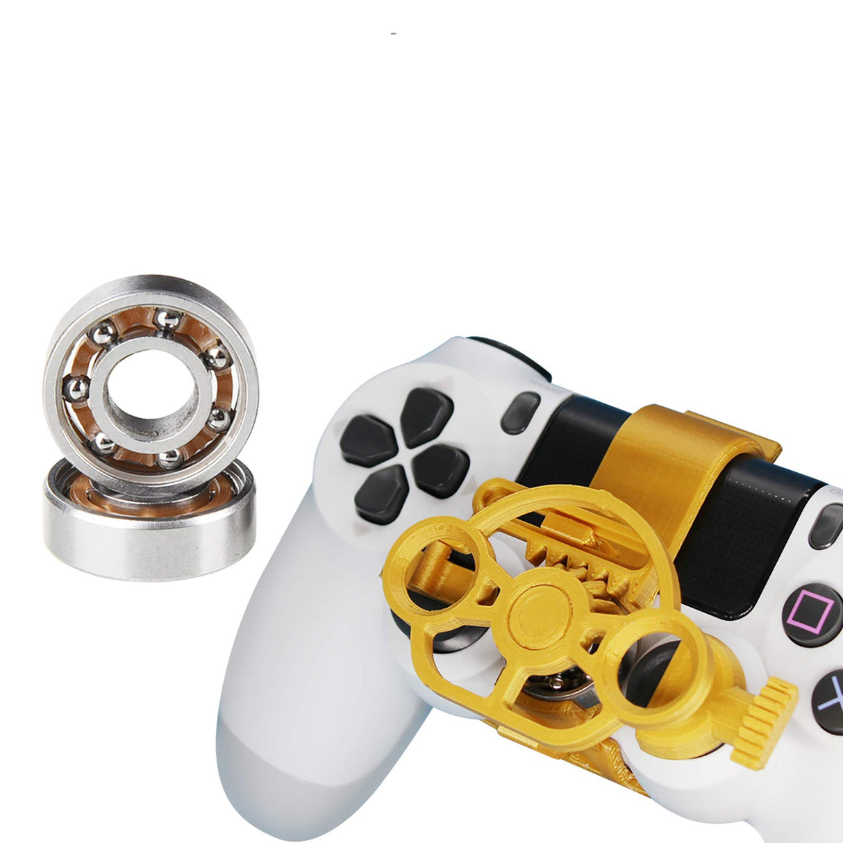 LStech PS4 Game Controller Mini Steering Wheel Replacement for Sony PS4 Racing Game Accessories (Forza, NFS, Gran Turismo, etc)