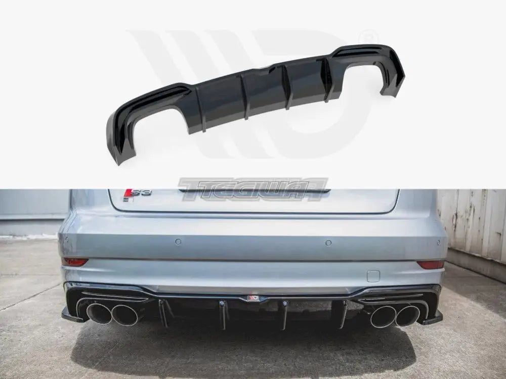 Maxton Design Rear Valance Audi S3 Sedan 8V Facelift 16-20 inc Delivery
