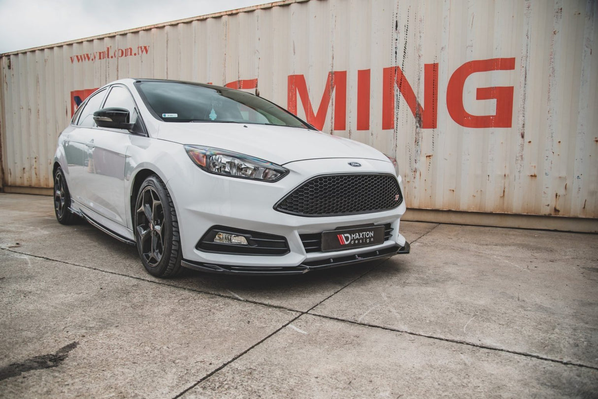 Maxton Design Front Splitter V5 Ford Focus ST MK3 Facelift 14-18