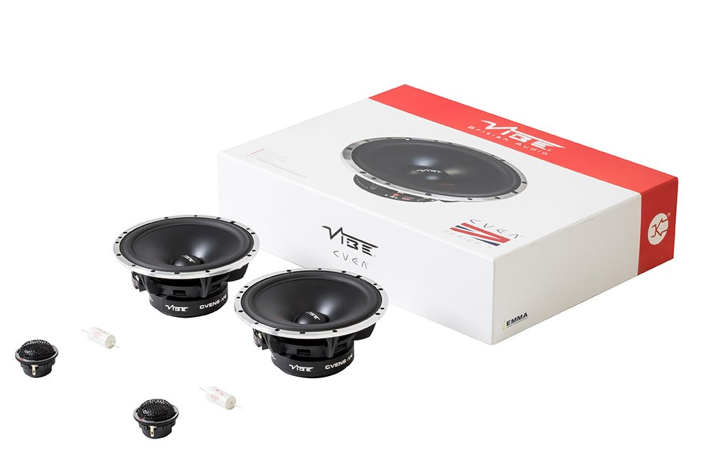 Vibe Cven 6.5" 2 Way Component Speaker kit, 120 Watts