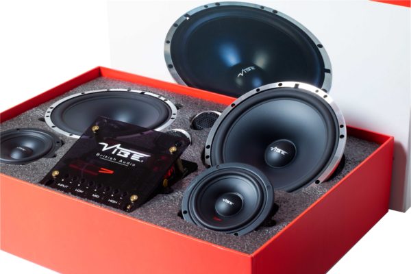 Vibe Cven 6.5" 3 Way Sound Quality Component Speaker kit, 130 Watts
