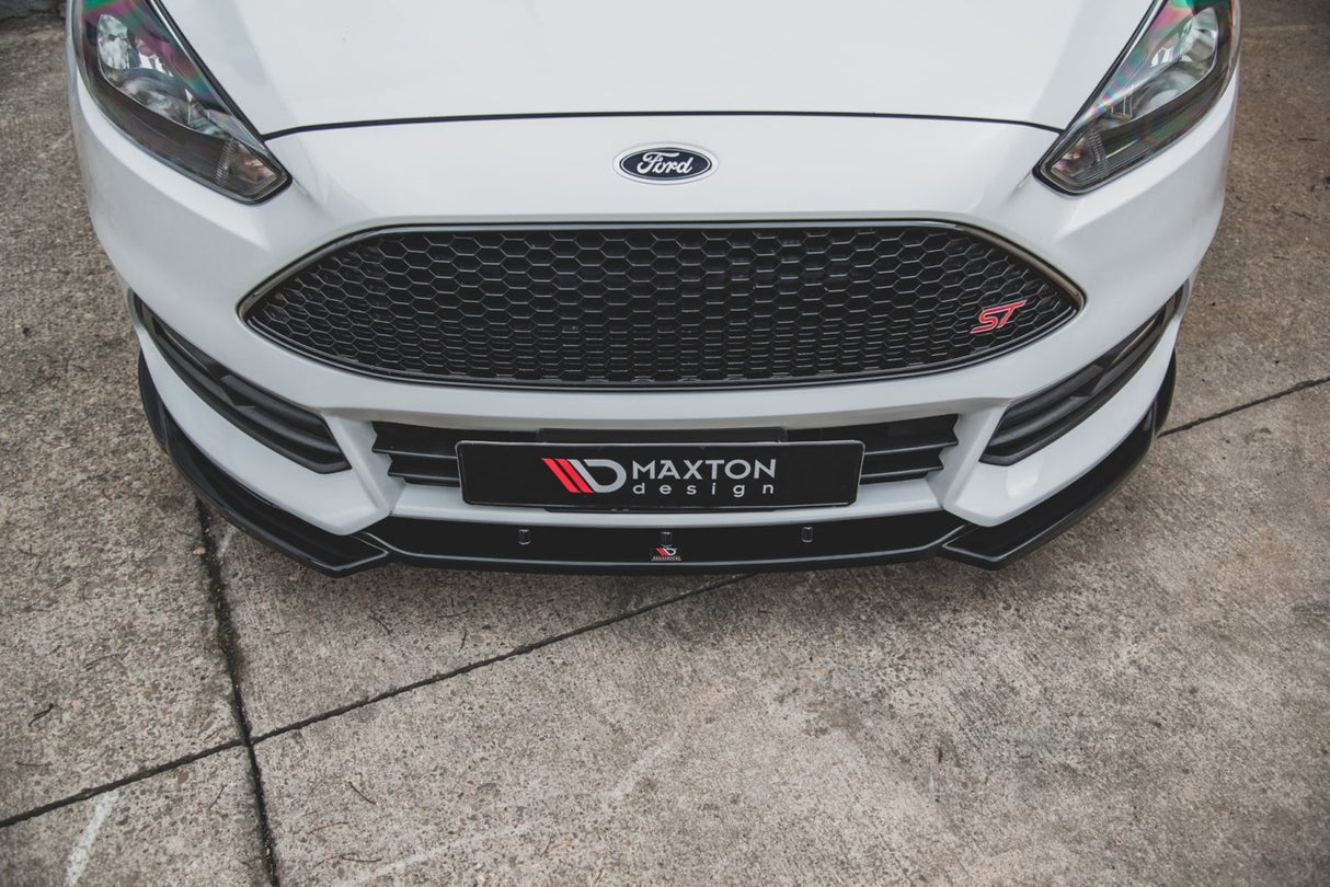 Maxton Design Front Splitter V5 Ford Focus ST MK3 Facelift 14-18