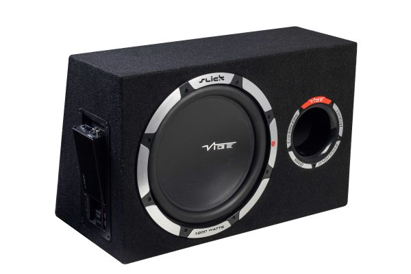 Vibe Slick 12" Active Bass Subwoofer Enclosure - 1200 Watt