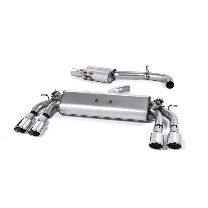 Milltek Audi S3 2.0 TFSI quattro Sportback 8V/8V.2 (Non-GPF Equipped Models Only) 2013-2018 Cat-back Exhaust