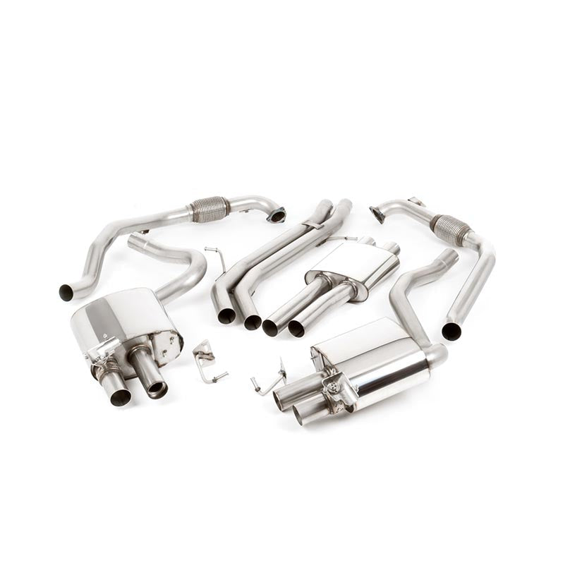 Milltek Audi S4 3.0 Turbo V6 B9 - Saloon/Sedan & Avant (Sport Diff Models Only & Without Brace Bars) 2016-2023 Cat-back Exhaust