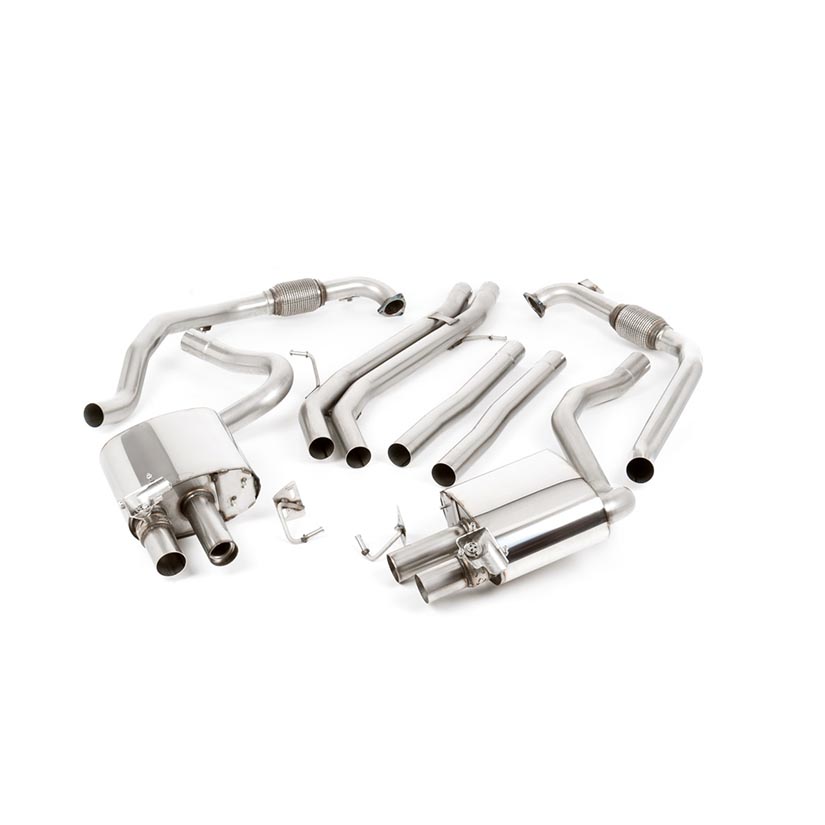 Milltek Audi S5 3.0 V6 Turbo Sportback B9 (Sport Diff Models Only & without Brace Bars) 2017-2023 Cat-back Exhaust