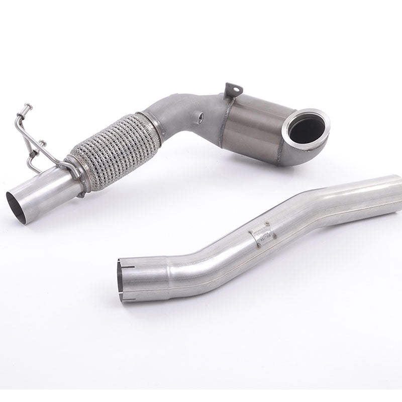 Milltek Skoda Octavia vRS 2.0 TSI 245PS Hatch & Estate (manual and DSG-auto Non-OPF/GPF & Post Facelift) 2018-2019 Cast Downpipe with Race Cat Exhaust
