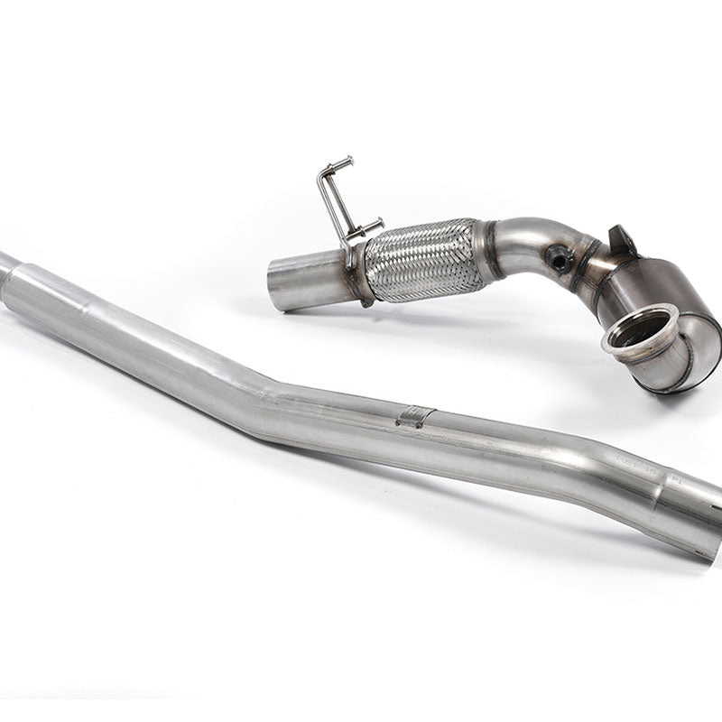 Milltek Volkswagen Golf Mk7.5 R Estate / Variant 2.0 TSI 310PS (Non-GPF Equipped Models Only) 2018-2019 Large Bore Downpipe and Hi-Flow Sports Cat Exhaust - Fits with OE System