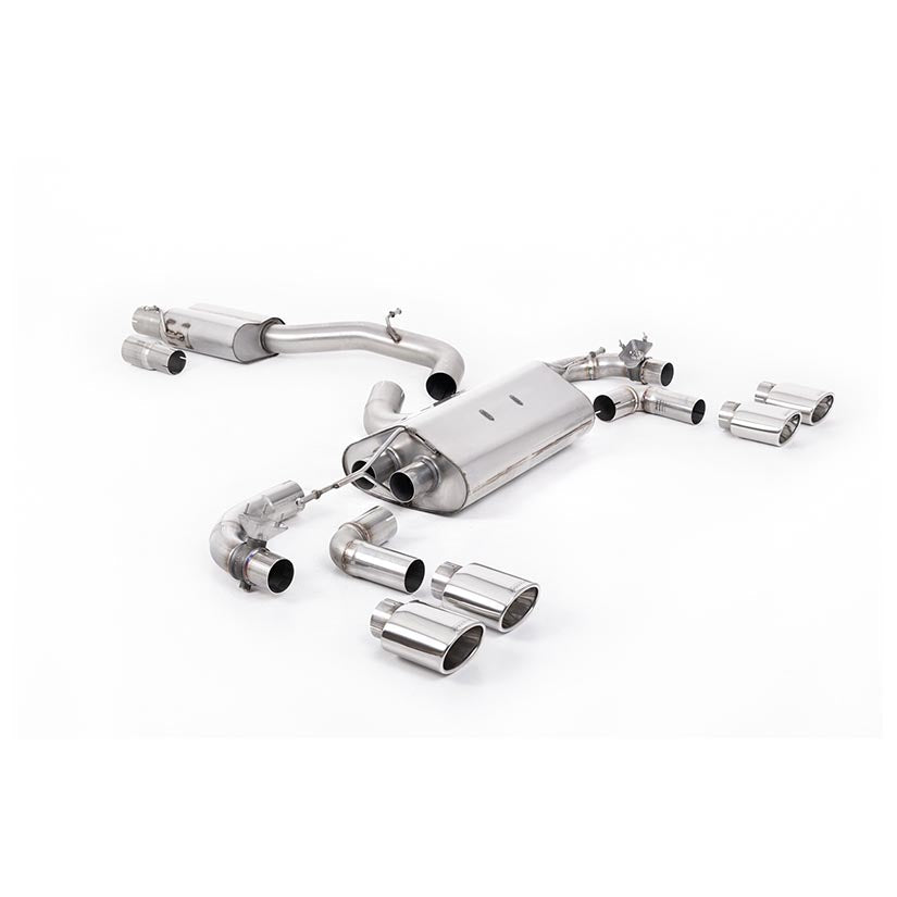 Milltek Volkswagen Golf Mk7.5 R 2.0 TSI 300PS (GPF Equipped Models Only) - 80mm Race Systems 2019-2022 Cat-back Exhaust