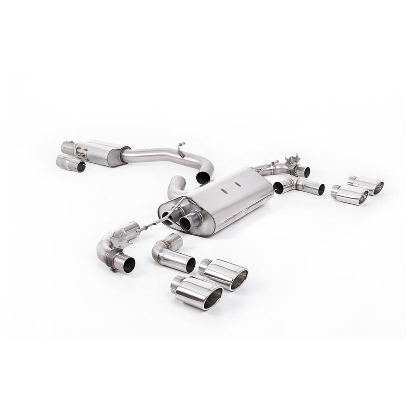 Milltek Volkswagen Golf Mk7.5 R 2.0 TSI 310PS (Non-GPF Equipped Models Only) - 80mm Race Systems 2017-2021 Cat-back Exhaust