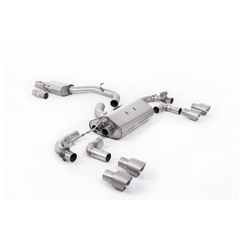 Milltek Volkswagen Golf Mk7.5 R 2.0 TSI 300PS (GPF Equipped Models Only) - 80mm Race Systems 2019-2022 Cat-back Exhaust
