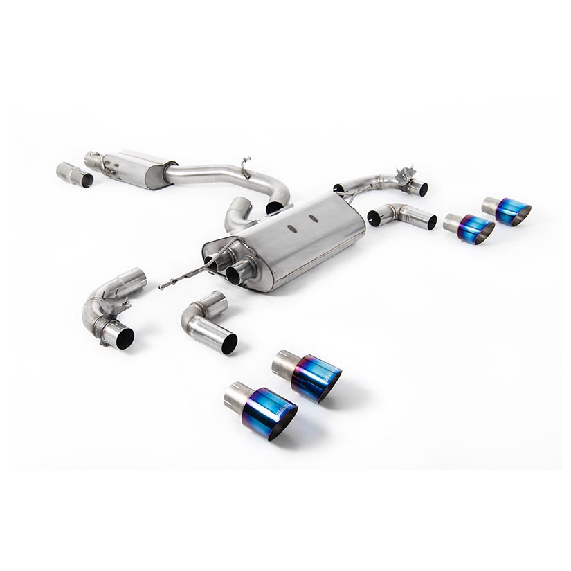Milltek Volkswagen Golf Mk7.5 R 2.0 TSI 310PS (Non-GPF Equipped Models Only) - 80mm Race Systems 2017-2021 Cat-back Exhaust
