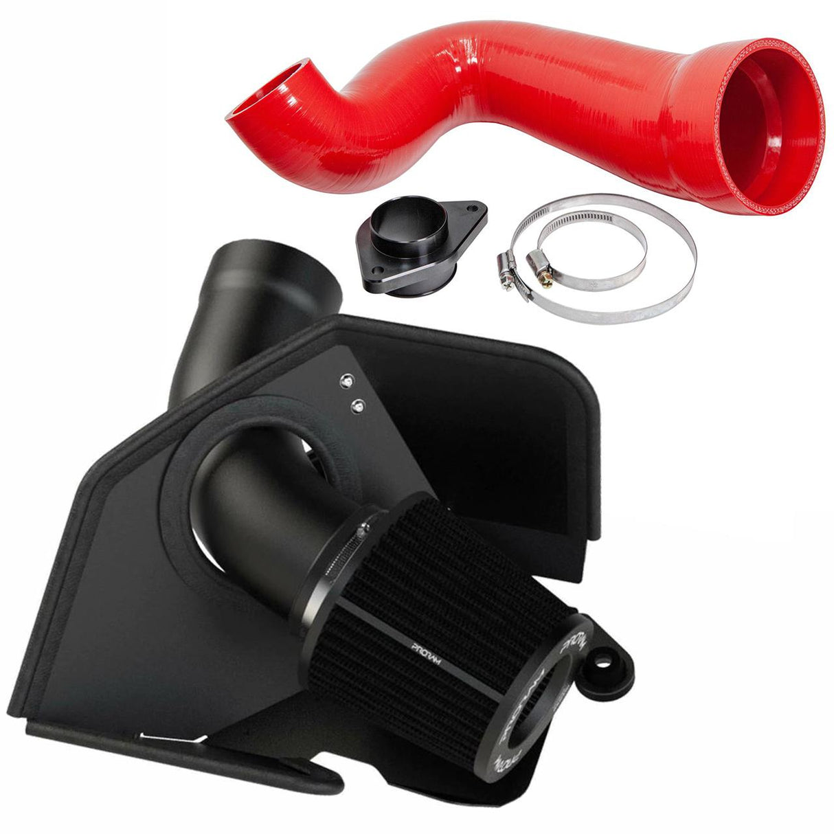 Performance Induction Kit with Turbo Inlet for VW MK8 1.5 TSI - Red Hose