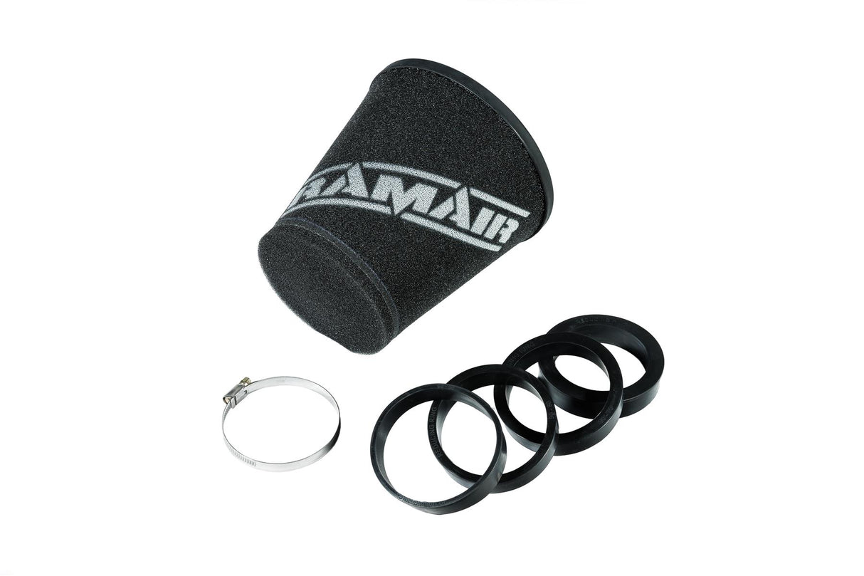 Ramair Foam 70-90mm (2.75 - 3.5inch) ID Neck Polymer Base Neck Cone Air Filter