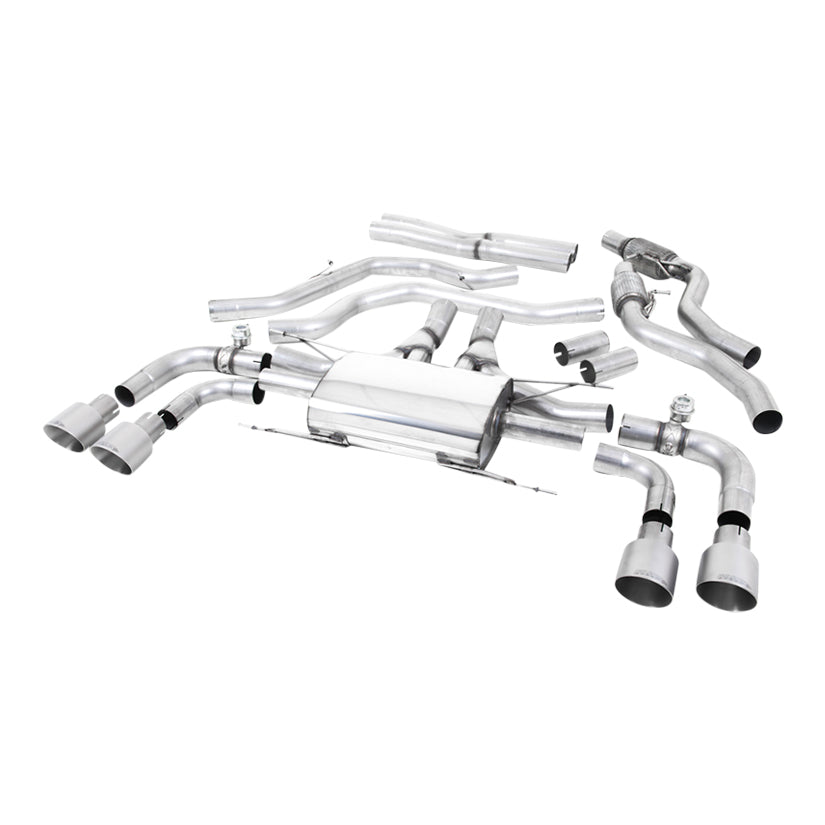 Milltek Alfa Romeo Giulia Quadrifoglio 2.9 V6 Bi-Turbo (Non OPF/GPF Models) 2017-2023 Cat-back Exhaust