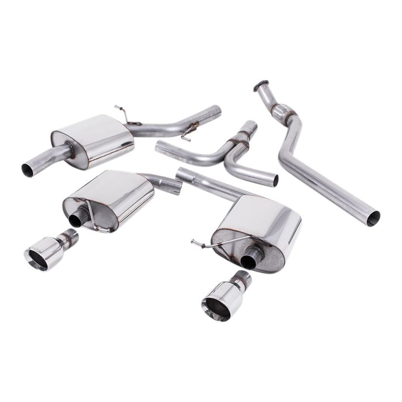 Milltek Audi A5 Coupe S line 2.0 TFSI 2WD and quattro (manual only) 2008-2023 Cat-back Exhaust