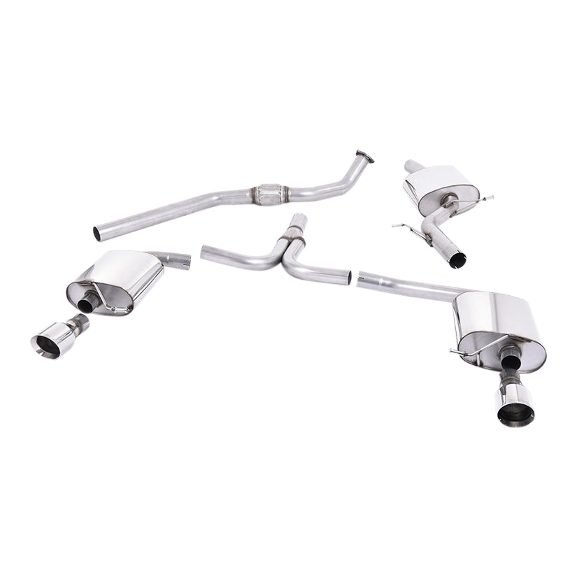 Milltek Audi A5 Coupe S line 2.0 TFSI 2WD and quattro S tronic 2008-2023 Cat-back Exhaust
