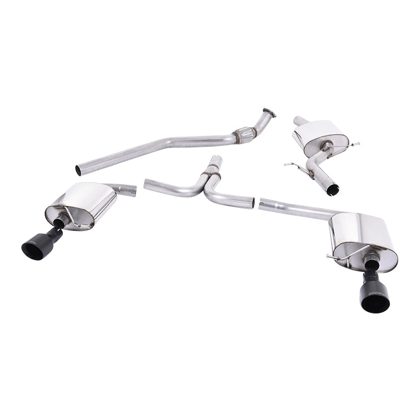 Milltek Audi A4 2.0 TFSI S line B8 (2WD and quattro manual-only) Saloon & Avant 2008-2011 Cat-back Exhaust