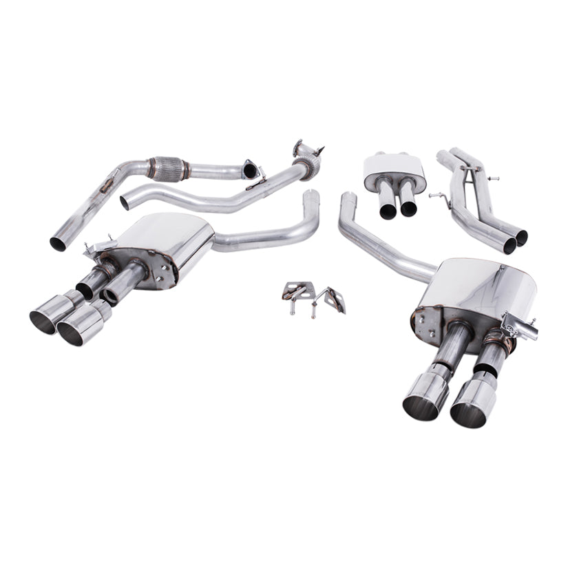 Milltek Audi S4 3.0 Turbo V6 B9 - Saloon/Sedan & Avant (Non Sport Diff Models) 2016-2023 Cat-back Exhaust
