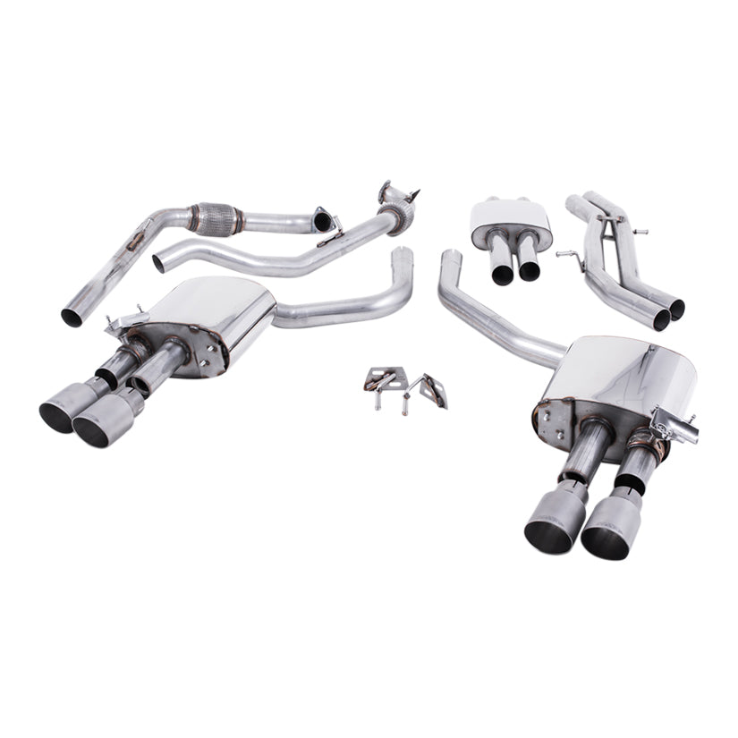 Milltek Audi S4 3.0 Turbo V6 B9 - Saloon/Sedan & Avant (Non Sport Diff Models) 2016-2023 Cat-back Exhaust