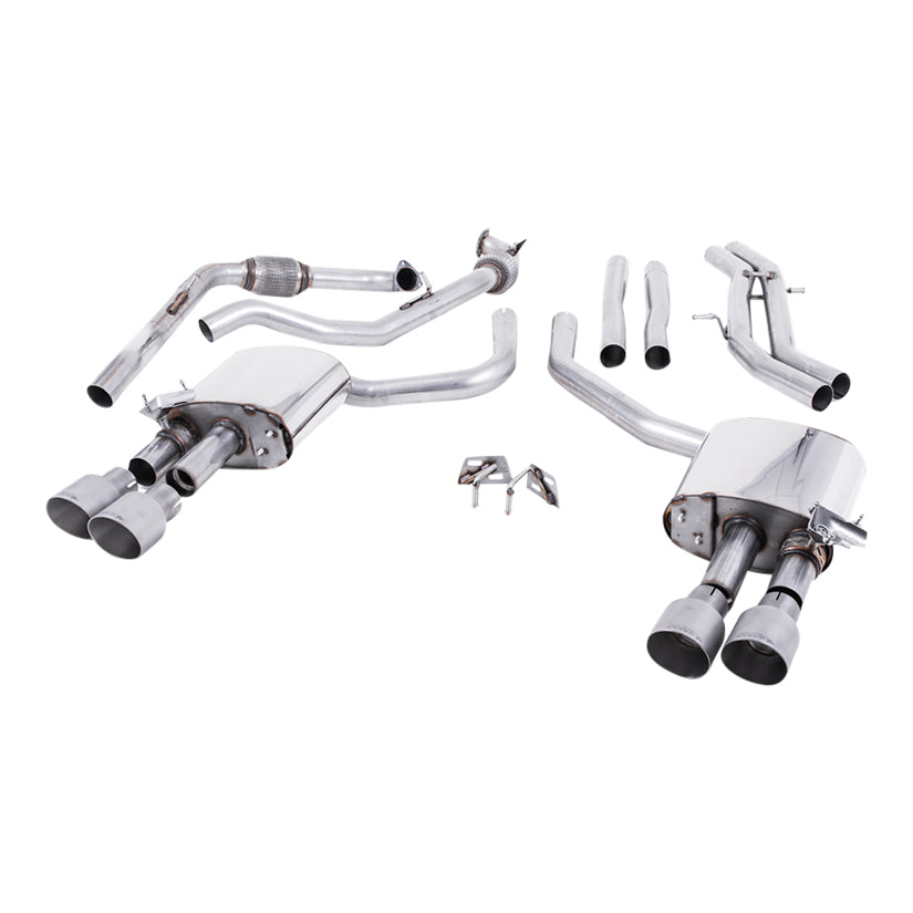 Milltek Audi S4 3.0 Turbo V6 B9 - Saloon/Sedan & Avant (Non Sport Diff Models) 2016-2023 Cat-back Exhaust