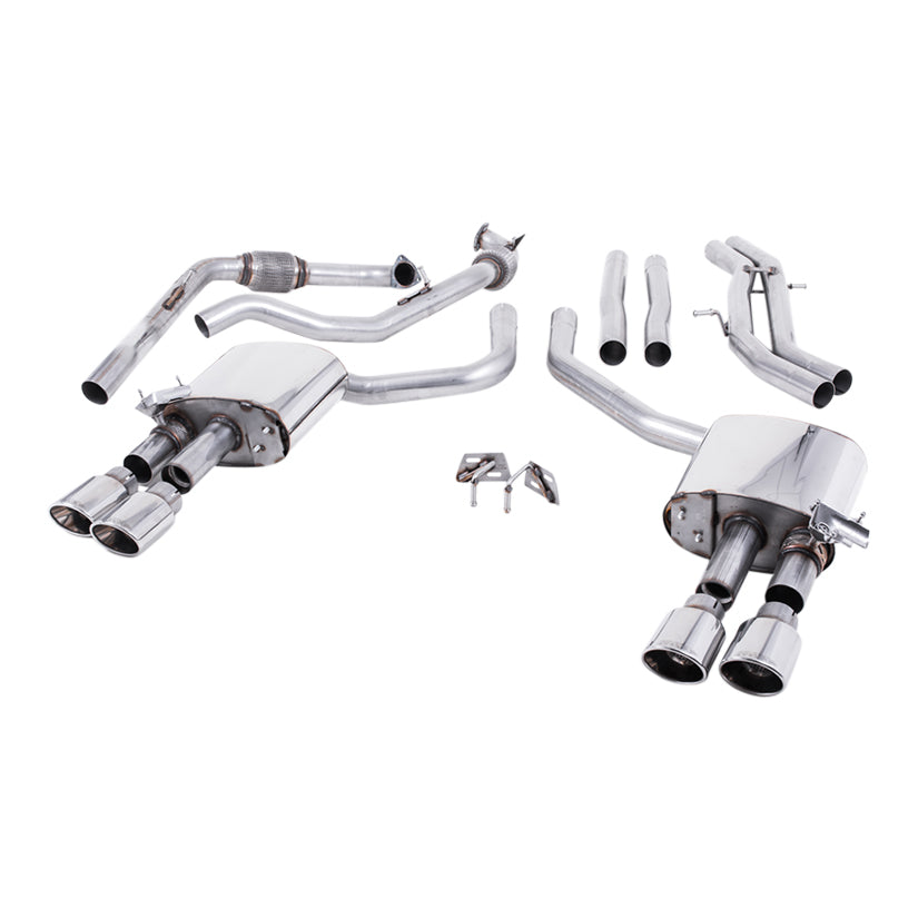 Milltek Audi S4 3.0 Turbo V6 B9 - Saloon/Sedan & Avant (Non Sport Diff Models) 2016-2023 Cat-back Exhaust