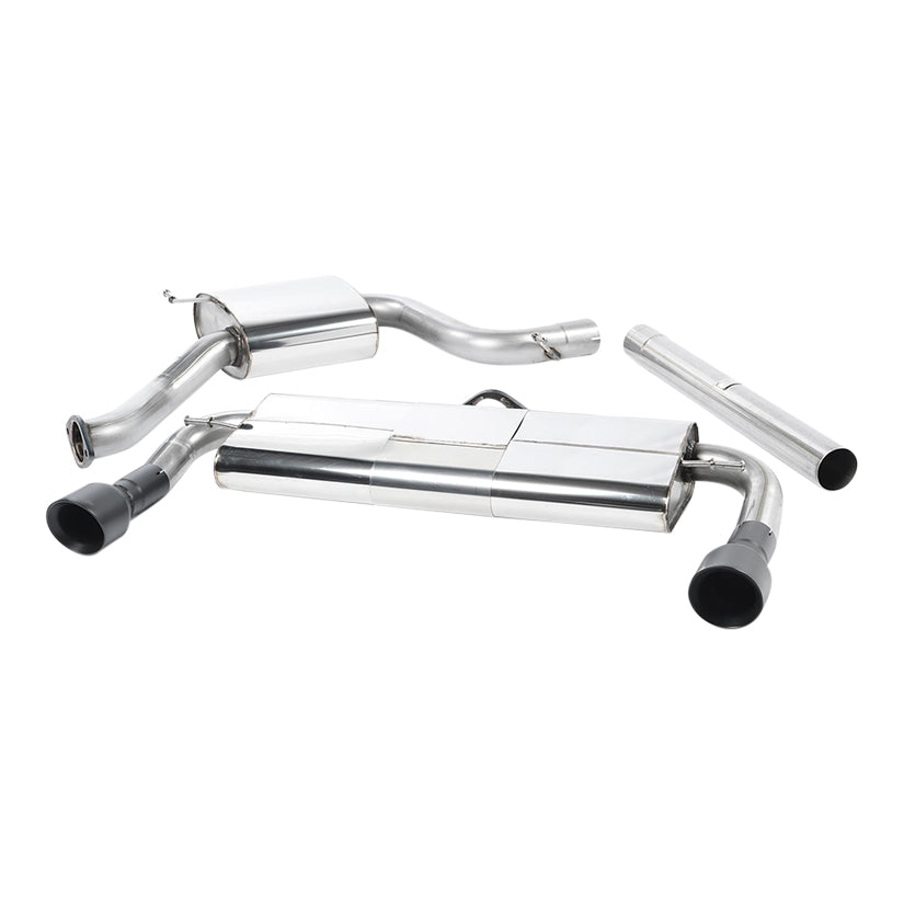 Milltek Volkswagen Golf MK7 GTi (including GTi Performance Pack Clubsport & Clubsport S models) 2013-2016 Cat-back Exhaust - Black Tips - SSXVW226