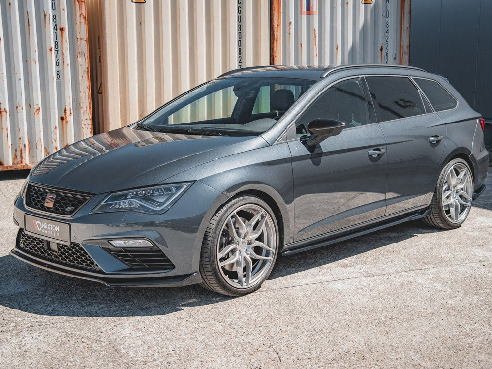 Maxton Design Side Skirts Diffusers V.4 Seat Leon Mk3 Cupra / FR Facelift