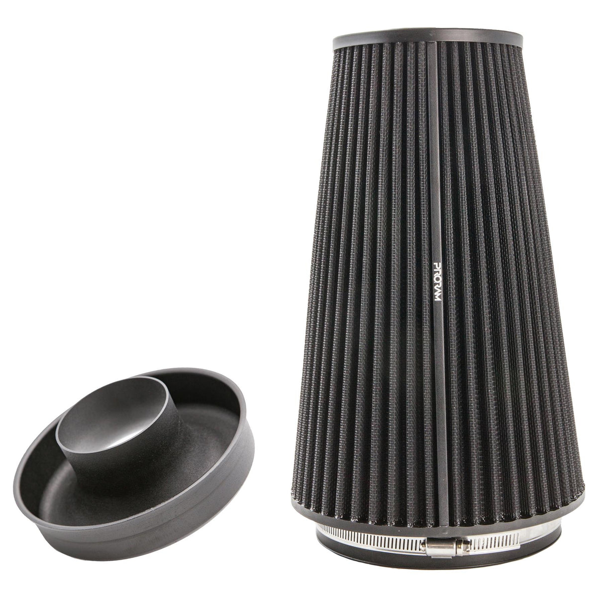 Ramair Pleated 83mm (3.25inch) ID Neck XLarge Cone Air Filter with Velocity Stack and Coupling