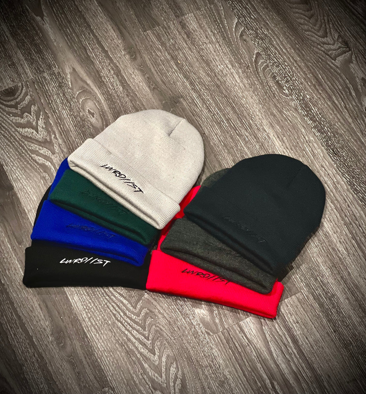 LOWRD//ST Black Graffiti Beanie