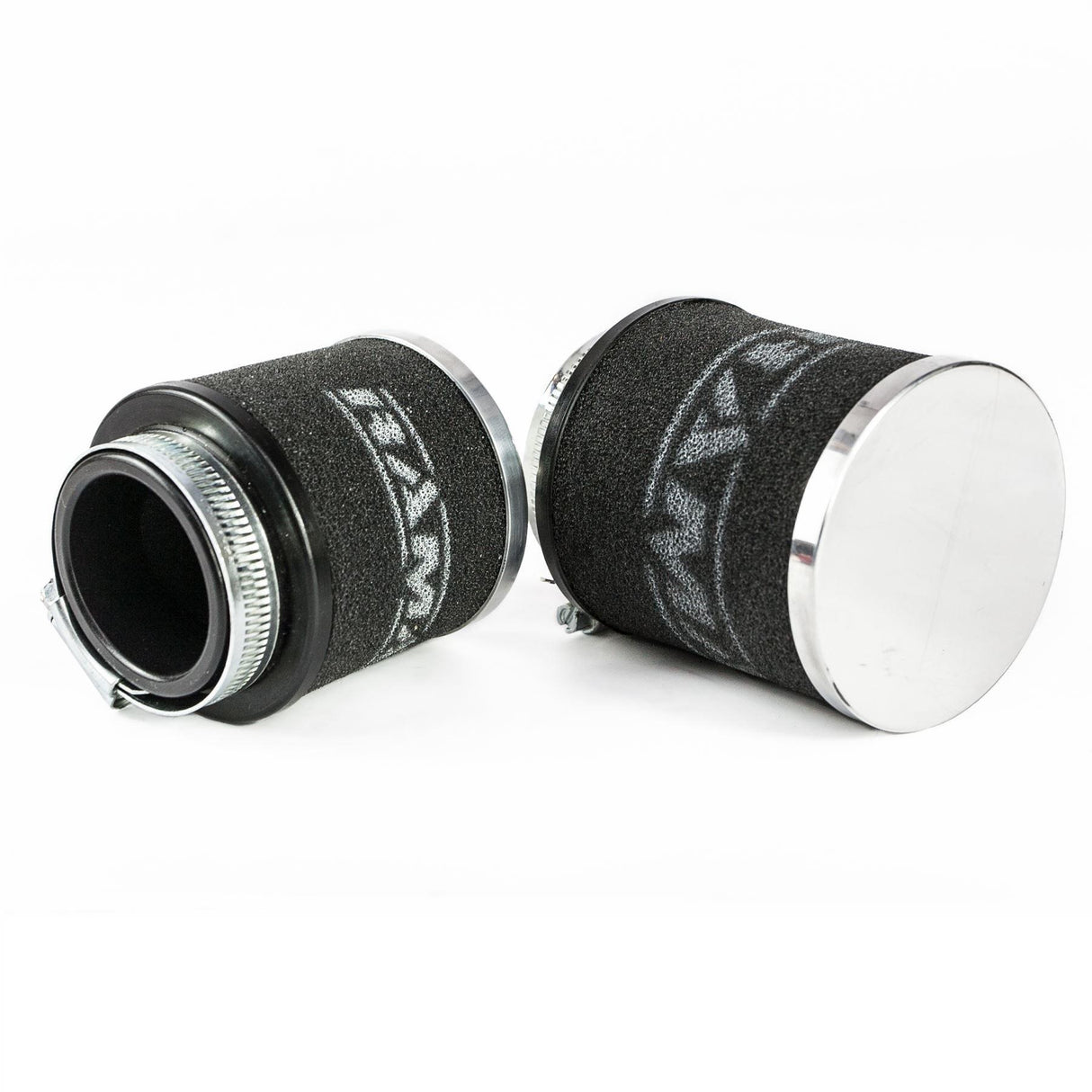 Chrome Cap Motorcycle Pod Foam Air Filter 34mm