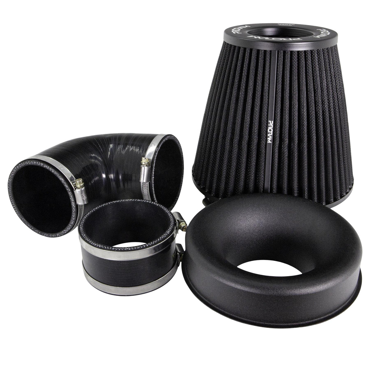 Performance Pleated Induction Kit for MK2 Focus ST - Black Hoses