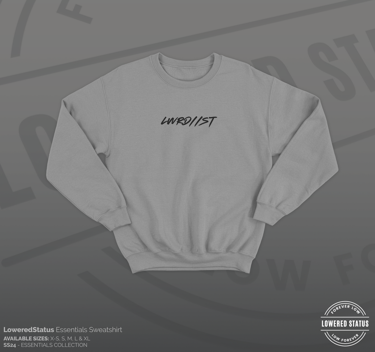 LWRD//ST Graffiti Calm Grey Jumper