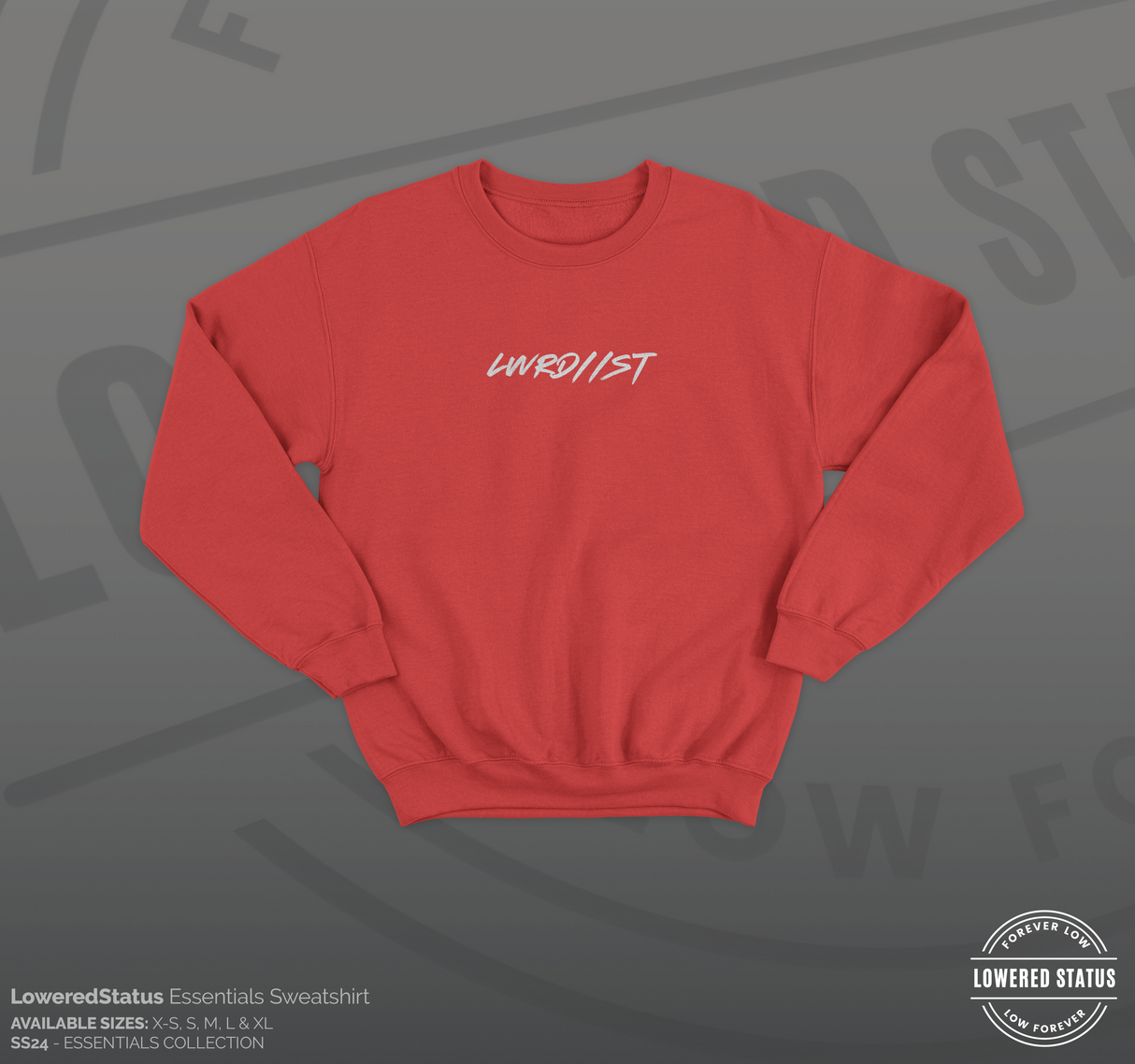 LWRD//ST Graffiti Sunset Red Jumper