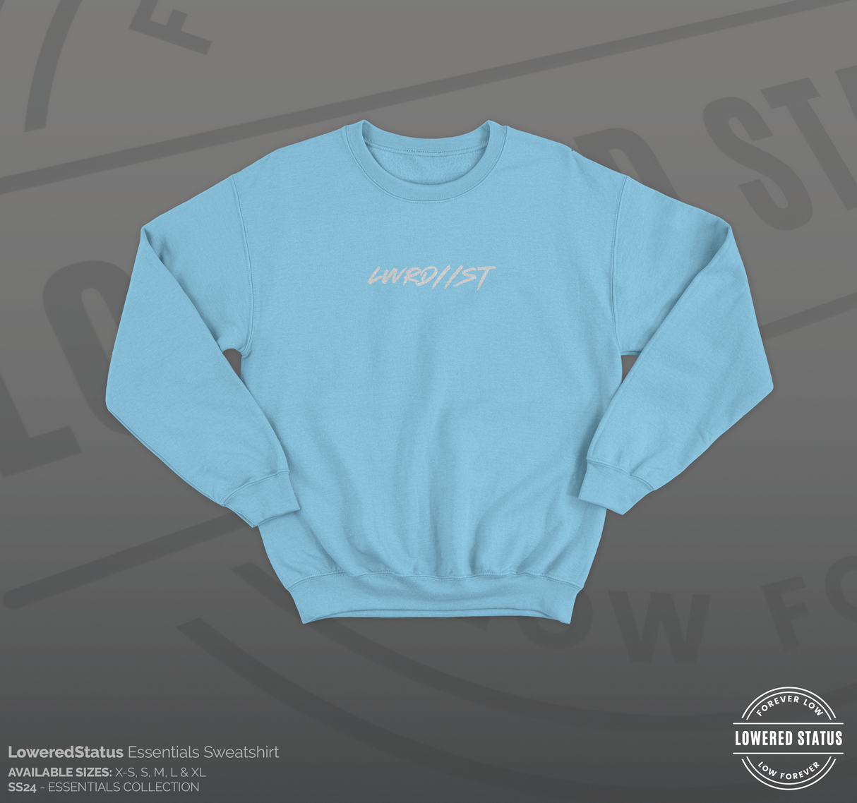 LWRD//ST Graffiti Baby Blue Jumper