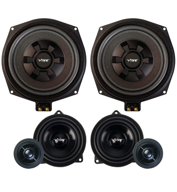 Vibe BMW 4" & 8" Optisound Component Speaker Upgrade (Complete Set)