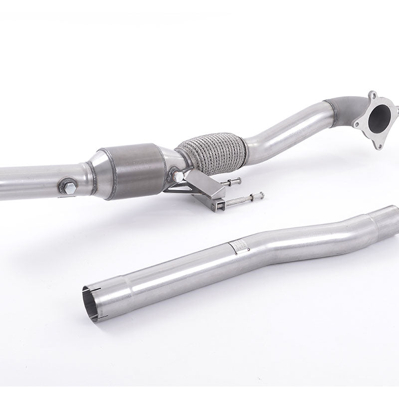 Volkswagen Jetta Mk5 GLI 2.0T FSI 2006-2010 Cast Downpipe with HJS High Flow Sports Cat Exhaust Volkswagen Jetta Mk5 GLI 2.0T FSI 2006-2010 Cast Downpipe with HJS High Flow Sports Cat Exhaust