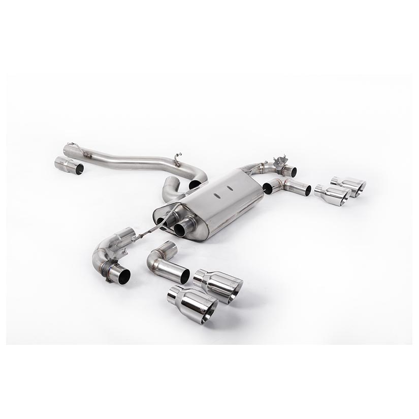 Milltek Volkswagen Golf Mk7.5 R 2.0 TSI 310PS (Non-GPF Equipped Models Only) - 80mm Race Systems 2017-2021 Cat-back Exhaust
