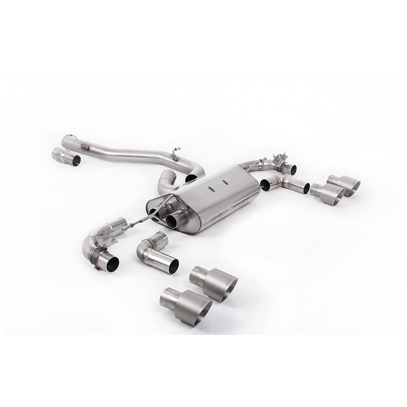 Milltek Volkswagen Golf Mk7.5 R 2.0 TSI 310PS (Non-GPF Equipped Models Only) - 80mm Race Systems 2017-2021 Cat-back Exhaust