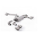Milltek Volkswagen Golf Mk7.5 R 2.0 TSI 310PS (Non-GPF Equipped Models Only) - 80mm Race Systems 2017-2021 Cat-back Exhaust