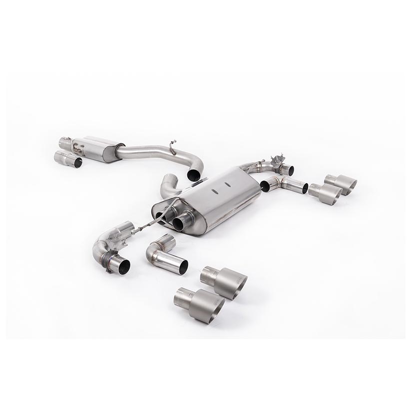 Milltek Volkswagen Golf Mk7.5 R 2.0 TSI 310PS (Non-GPF Equipped Models Only) - 80mm Race Systems 2017-2021 Cat-back Exhaust