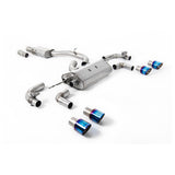 Milltek Volkswagen Golf Mk7.5 R 2.0 TSI 310PS (Non-GPF Equipped Models Only) - 80mm Race Systems 2017-2021 Cat-back Exhaust