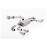 Milltek Volkswagen Golf Mk7.5 R 2.0 TSI 310PS (Non-GPF Equipped Models Only) - 80mm Race Systems 2017-2021 Cat-back Exhaust