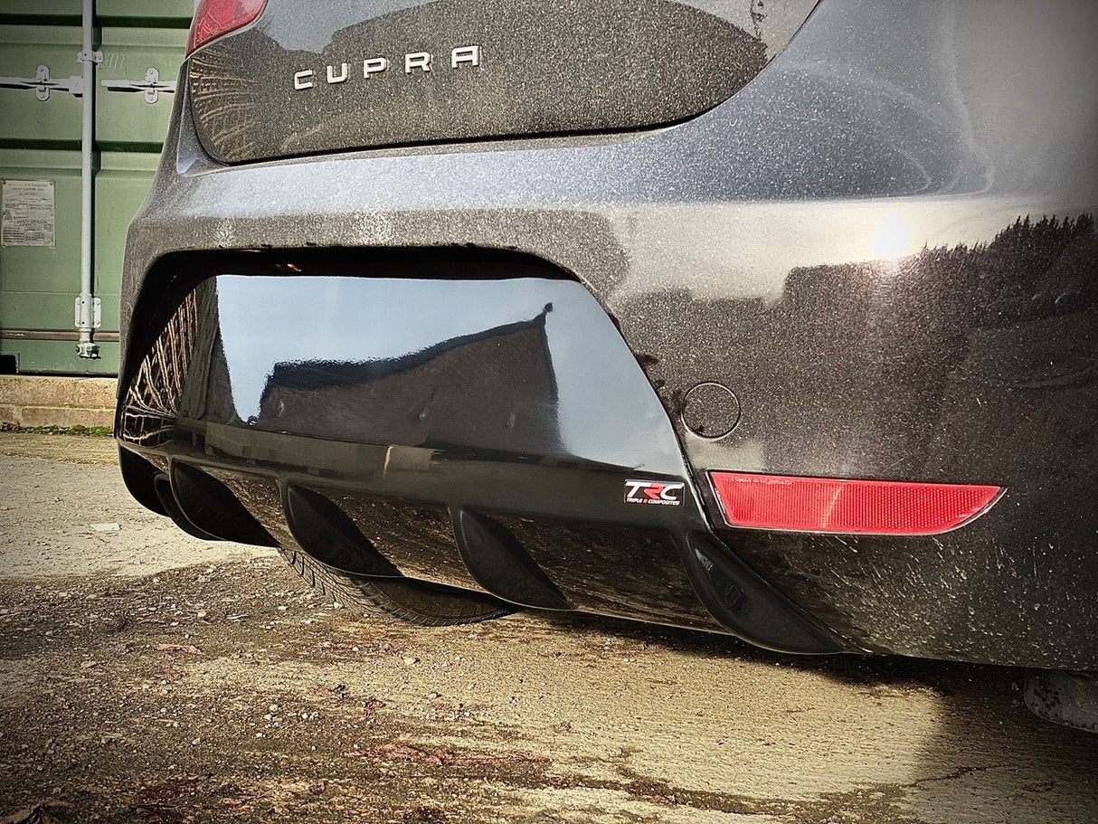Seat Leon MK2 Cupra Facelift - Finned Diffuser