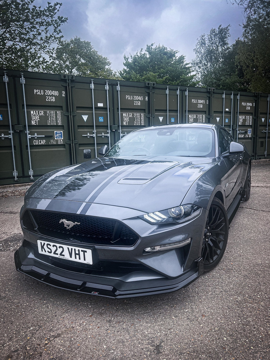 Ford Mustang 5.0L GT Facelift - Front Splitter Fins