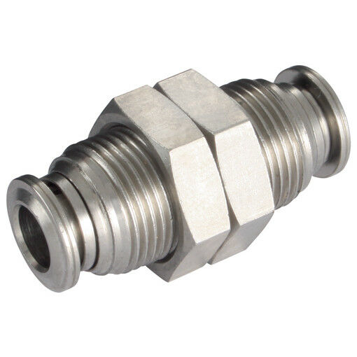 Equal tube Bulkhead threaded straight